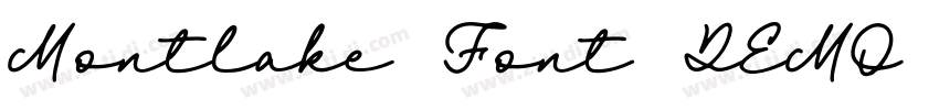 Montlake Font DEMO字体转换
